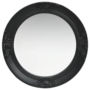 Barock Wandspiegel Schwarz 50cm