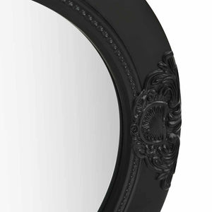Barock Wandspiegel Schwarz 50cm