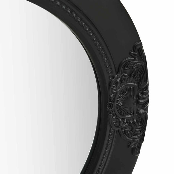 Barock Wandspiegel Schwarz 50cm