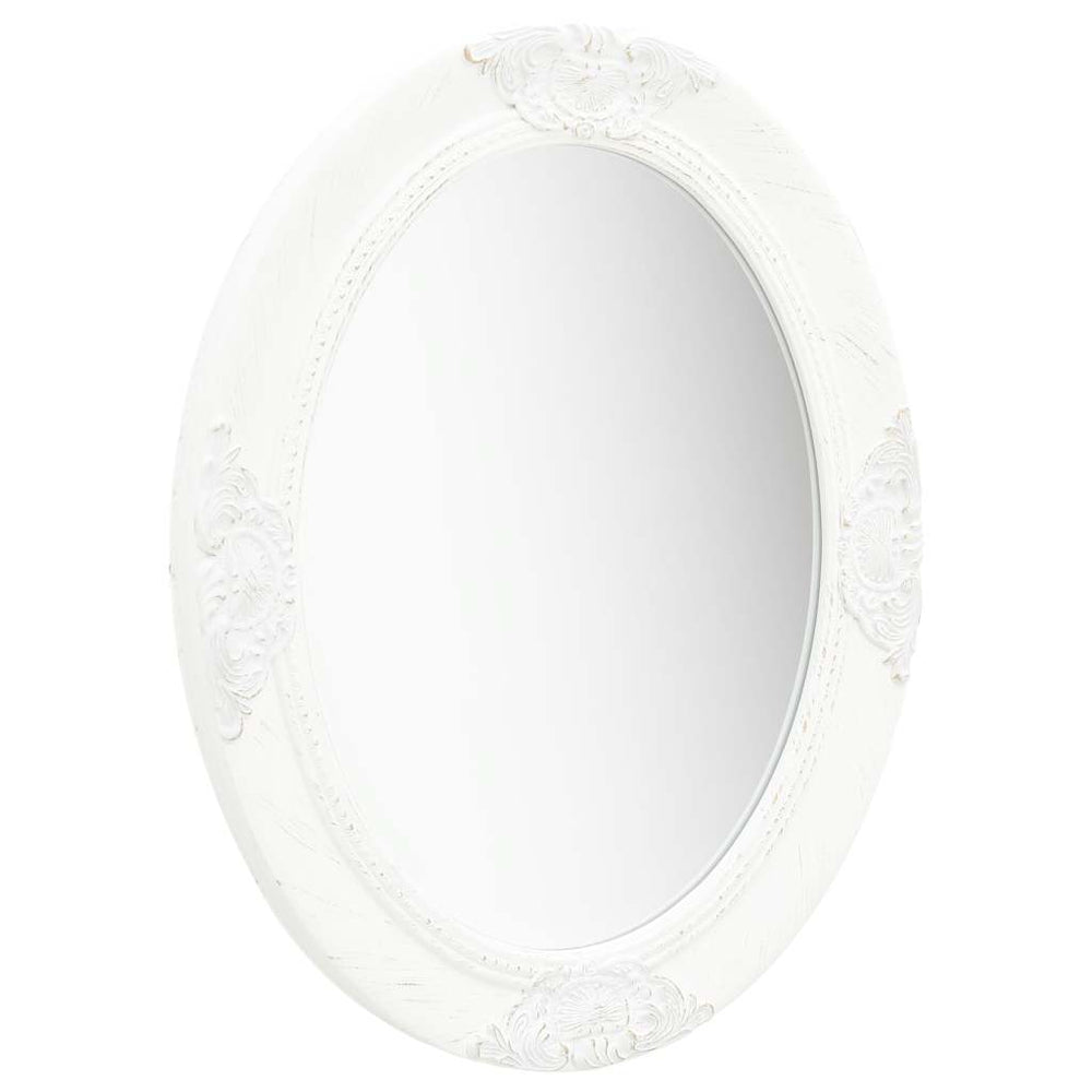 Barock Wandspiegel 50x60 cm Weiß