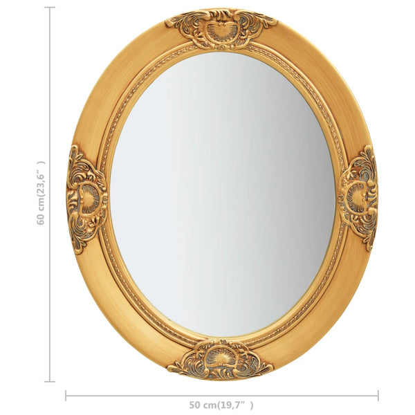 Goldener Barock Wandspiegel 50x60 cm