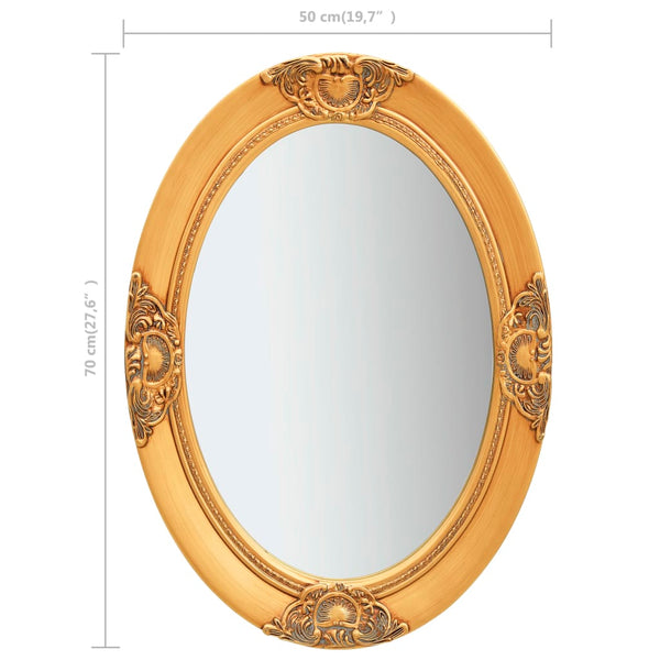 Barock Wandspiegel Gold 50x70 cm