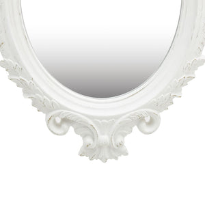 vidaXL Miroir mural de style château 56x76 cm blanc