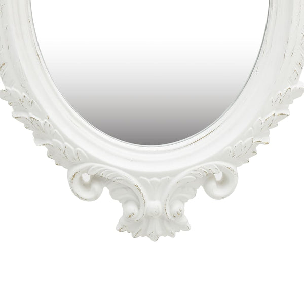 vidaXL Miroir mural de style château 56x76 cm blanc