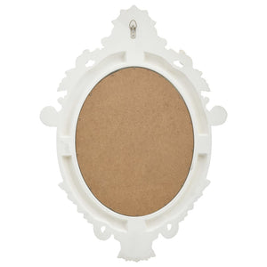 vidaXL Miroir mural de style château 56x76 cm blanc
