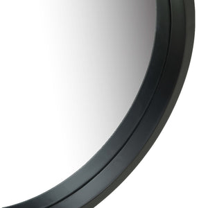 Wandspiegel mit Gürtel Schwarz 40cm