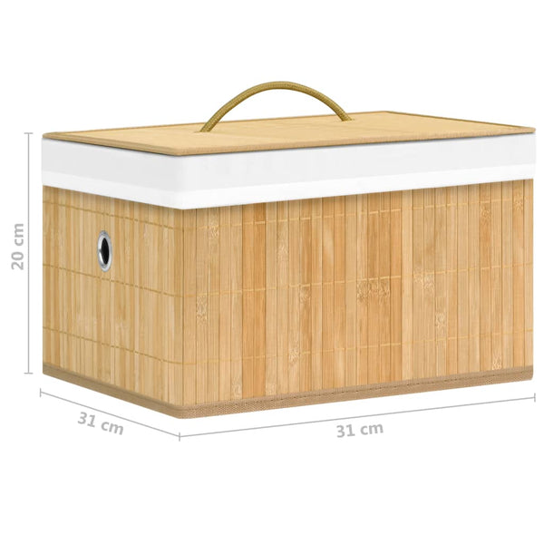 Bambus Aufbewahrungsboxen 4er Set