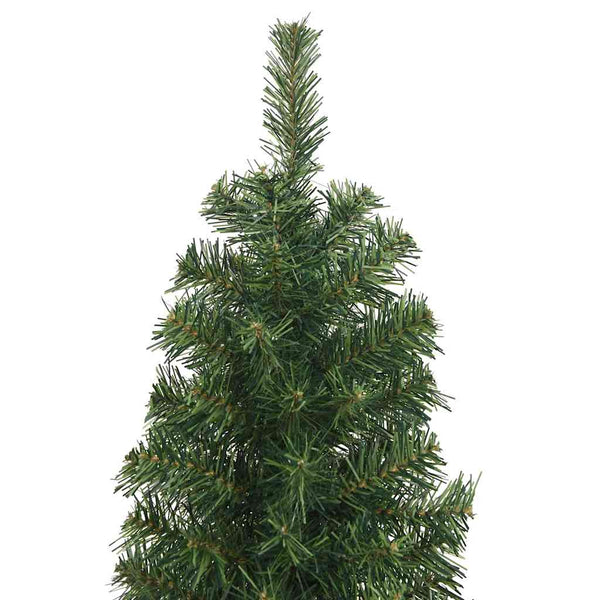 Schlanker künstlicher Weihnachtsbaum Grün 210cm