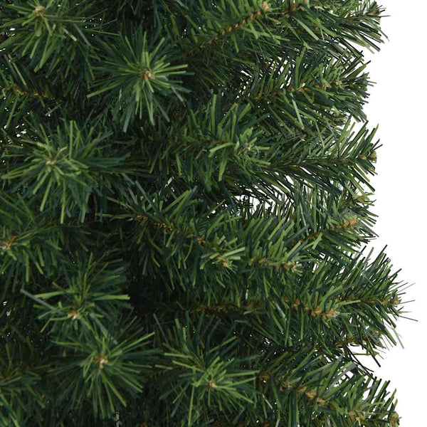 Schlanker künstlicher Weihnachtsbaum Grün 210cm