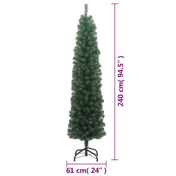 Schlanker künstlicher Weihnachtsbaum 240cm