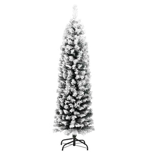 Schlanker, beschneiter Weihnachtsbaum, 150 cm
