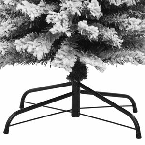Schlanker, künstlicher Weihnachtsbaum mit Schnee, 180cm