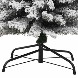 Schlanker, künstlicher Weihnachtsbaum mit Schnee, 240 cm