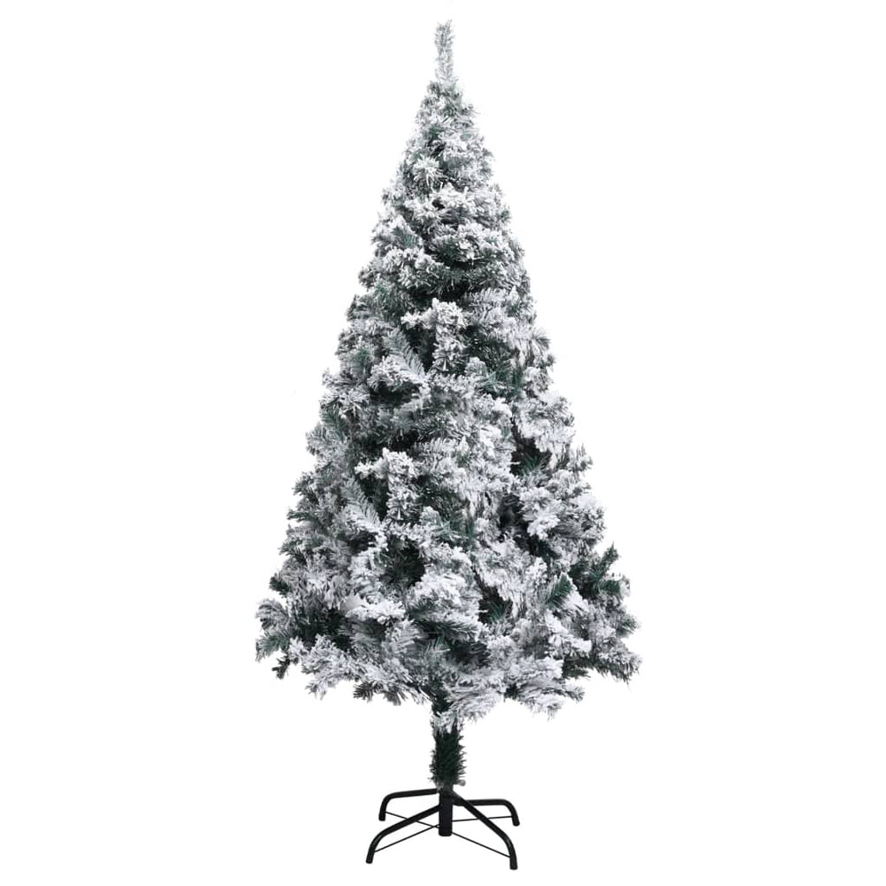 Künstlicher Weihnachtsbaum Grün mit Schnee 150cm