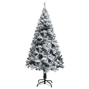 Künstlicher Weihnachtsbaum Grün mit Schnee 150cm