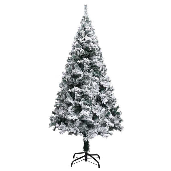 Künstlicher Weihnachtsbaum Grün mit Schnee 150cm