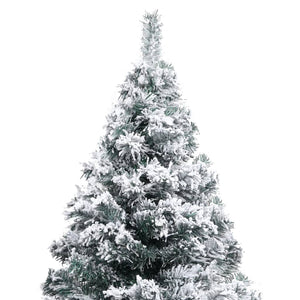 Künstlicher Weihnachtsbaum Grün mit Schnee 150cm