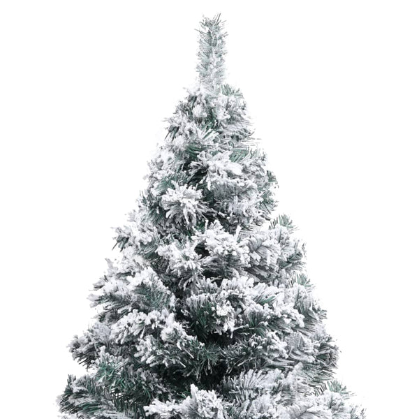 Künstlicher Weihnachtsbaum Grün mit Schnee 150cm