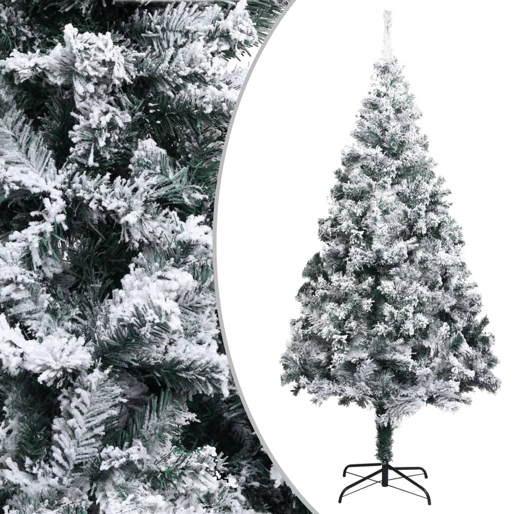 Künstlicher Weihnachtsbaum Grün mit Schnee 240cm