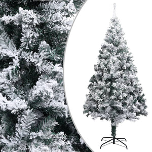 Künstlicher Weihnachtsbaum Grün mit Schnee 240cm