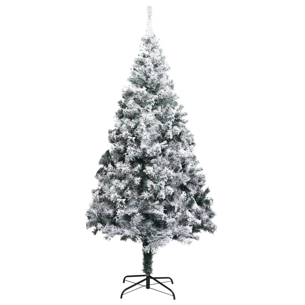 Künstlicher Weihnachtsbaum Grün mit Schnee 240cm