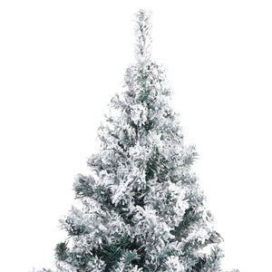 Künstlicher Weihnachtsbaum Grün mit Schnee 240cm