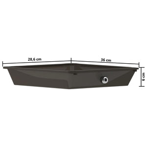 vidaXL Chariot de rangement XXL à 15 tiroirs Noir Plastique