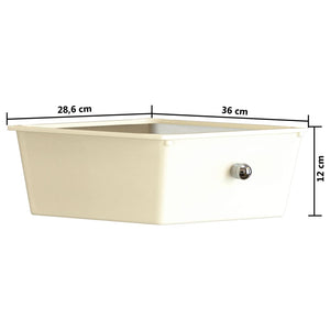 vidaXL Chariot de rangement à 15 tiroirs XXL Blanc Plastique