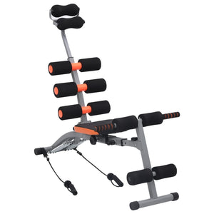 L-Form Bauchtrainer mit Widerstandsbändern