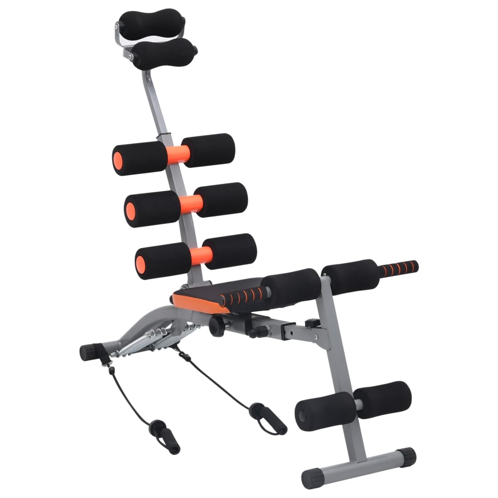 L-Form Bauchtrainer mit Widerstandsbändern