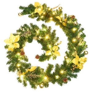 LED-Weihnachtsgirlande Grün 2,7 m