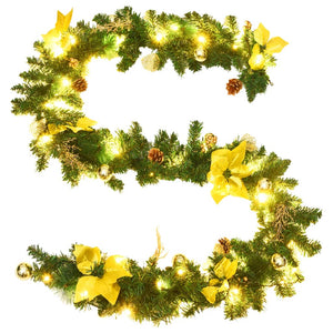 LED-Weihnachtsgirlande Grün 2,7 m