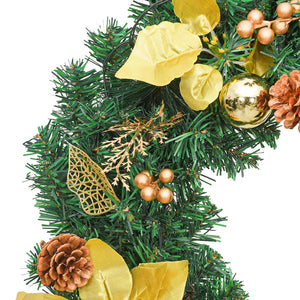LED-Weihnachtsgirlande Grün 2,7 m