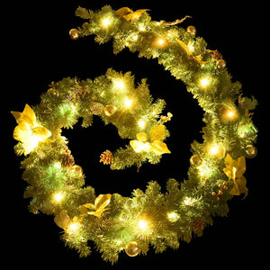 LED-Weihnachtsgirlande Grün 2,7 m