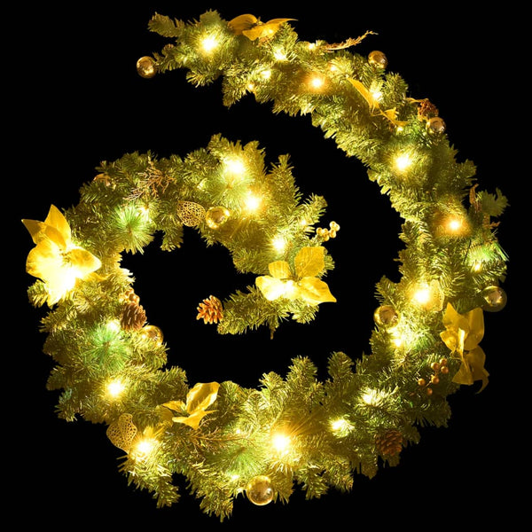 LED-Weihnachtsgirlande Grün 2,7 m
