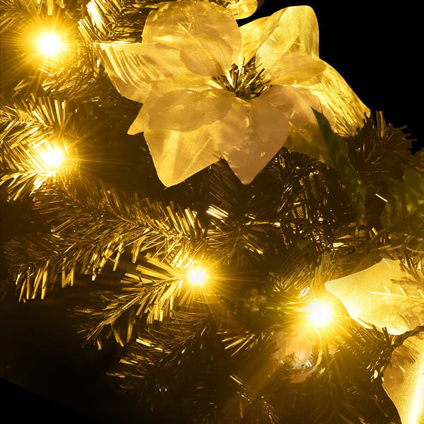 Schwarze LED Weihnachtsgirlande, 2,7 m