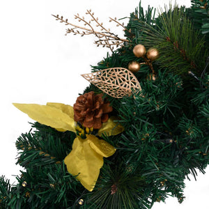 Weihnachtskranz mit LED Grün 60cm