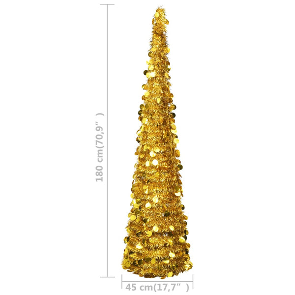 Goldener Pop-Up Weihnachtsbaum 180cm