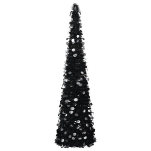Schwarzer Pop-Up Weihnachtsbaum 180cm