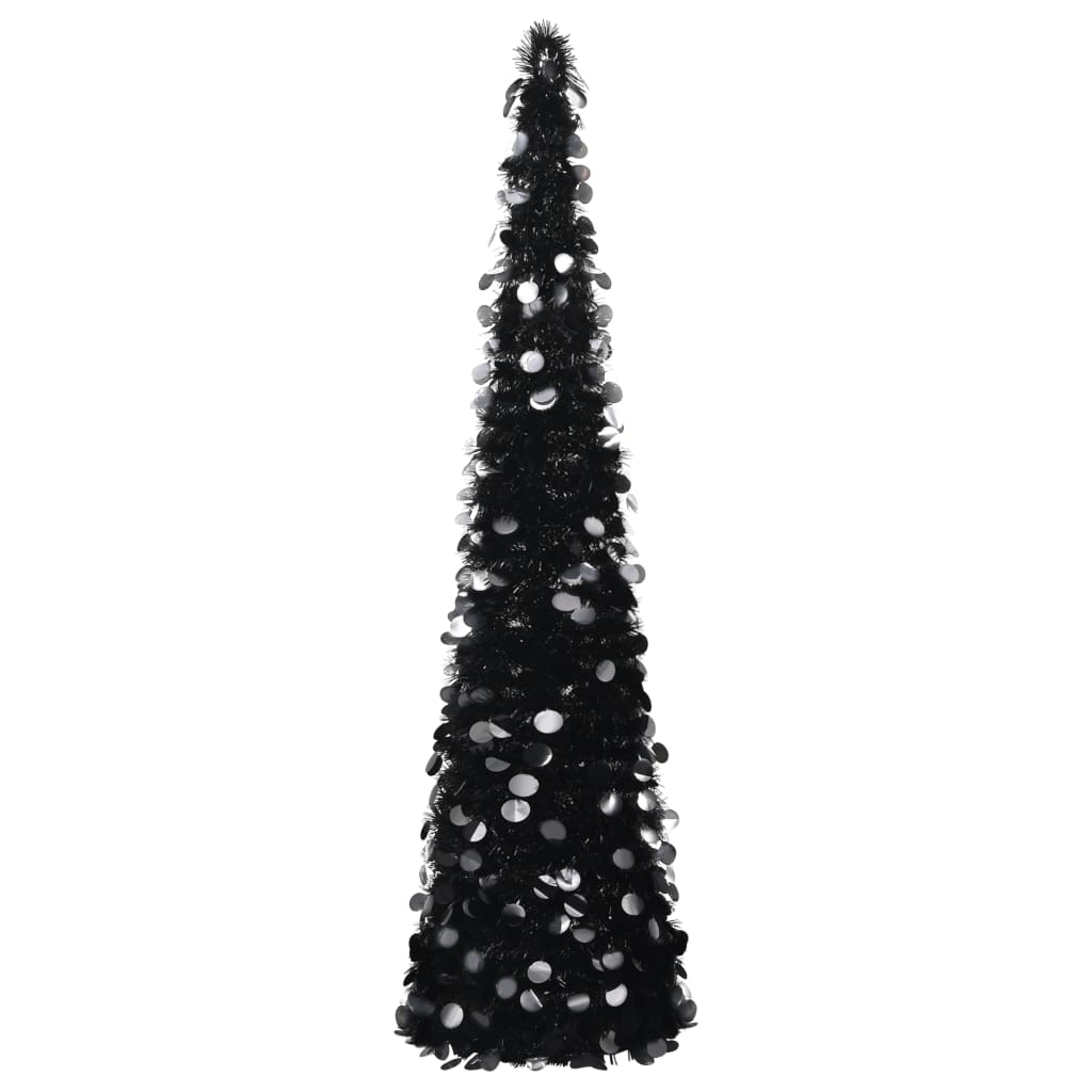 Schwarzer Pop-Up Weihnachtsbaum 180cm