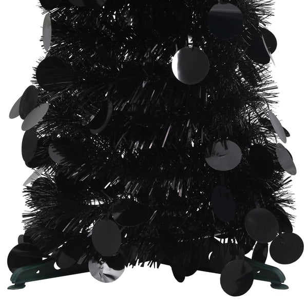 Schwarzer Pop-Up Weihnachtsbaum 180cm