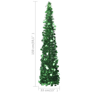 Künstlicher Pop-Up Weihnachtsbaum Grün 150cm