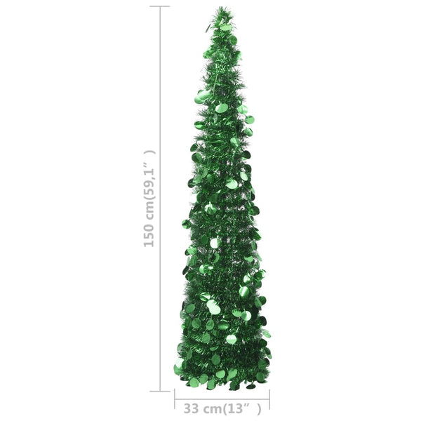 Künstlicher Pop-Up Weihnachtsbaum Grün 150cm