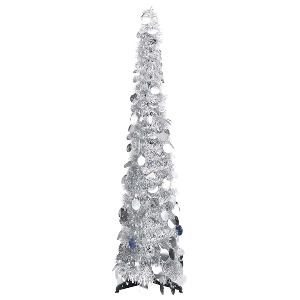 Silberner Pop-Up Weihnachtsbaum 120cm