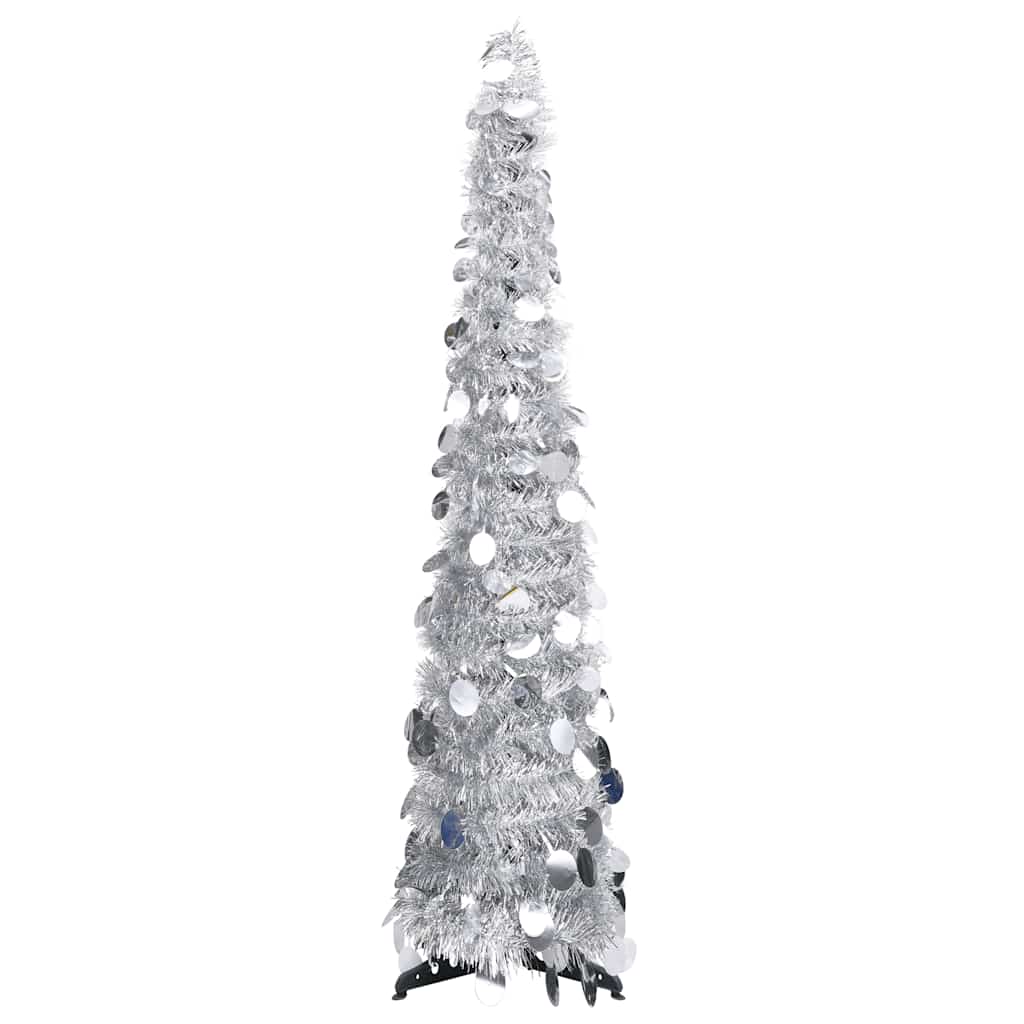 Silberner Pop-Up Weihnachtsbaum 120cm