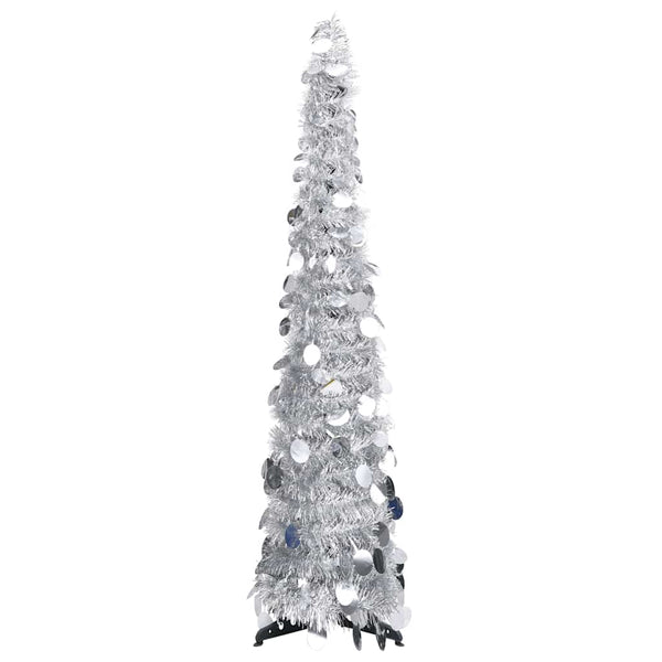 Silberner Pop-Up Weihnachtsbaum 120cm