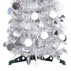 Silberner Pop-Up Weihnachtsbaum 120cm