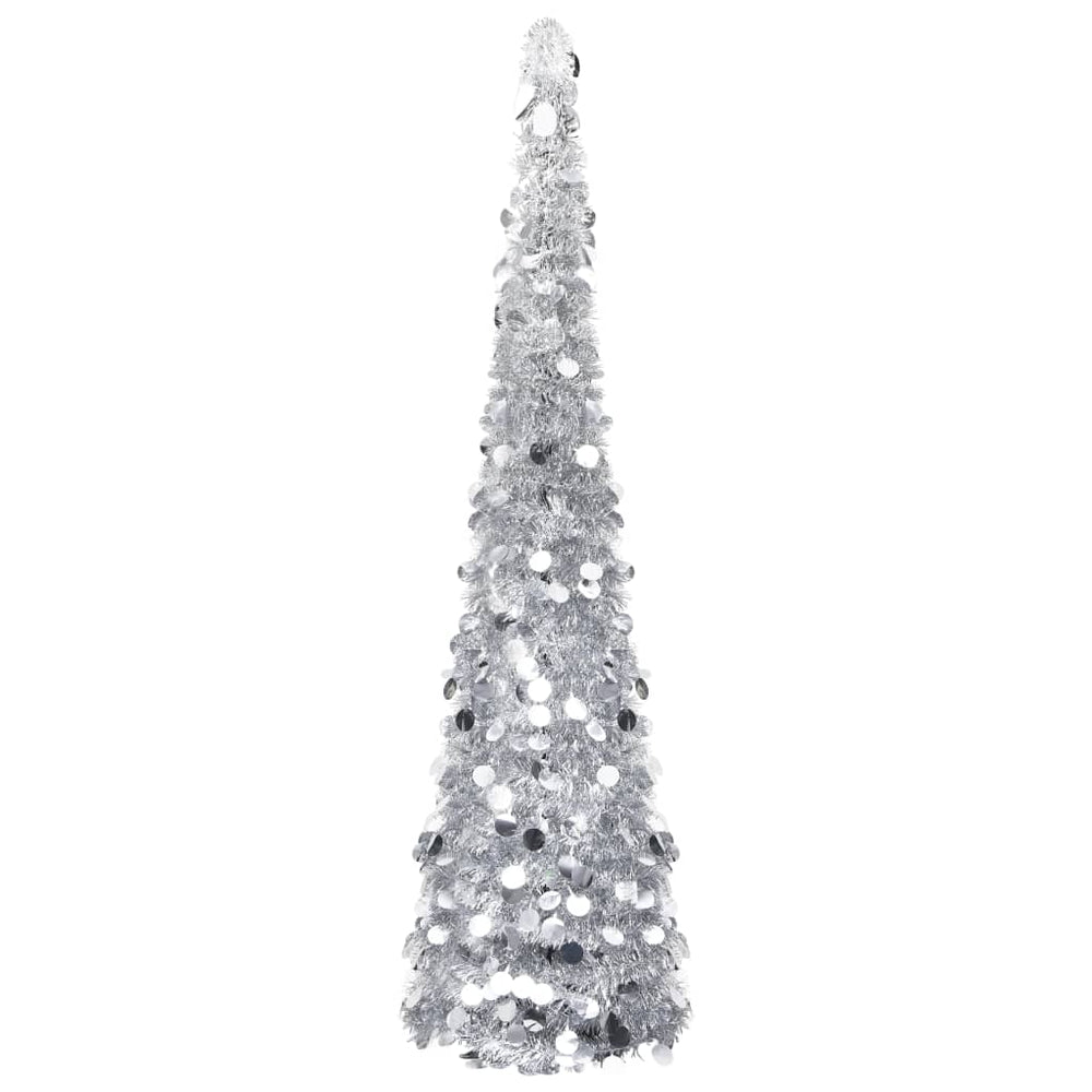 Silberner Pop-Up Weihnachtsbaum 150cm