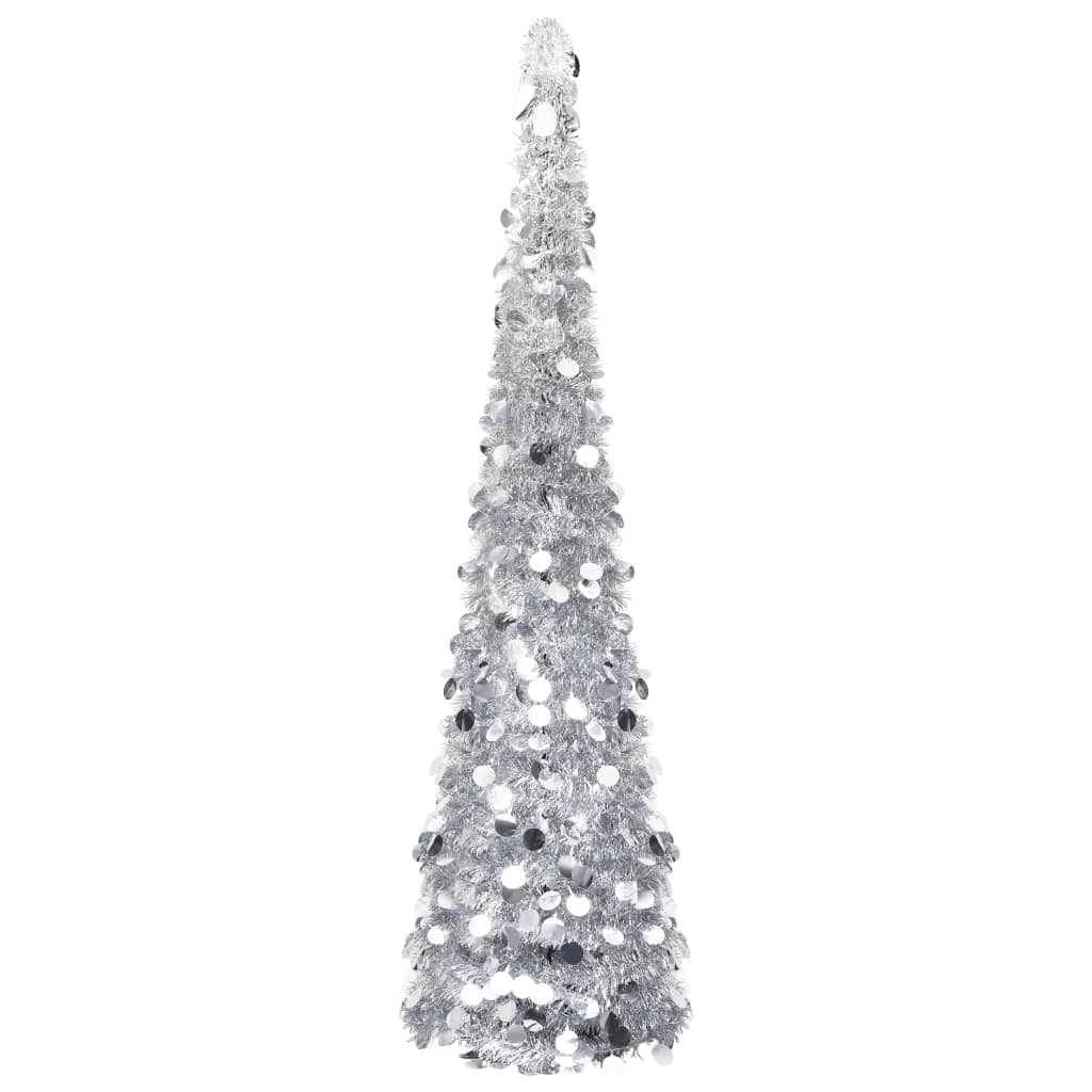 Silberner Pop-Up Weihnachtsbaum 150cm