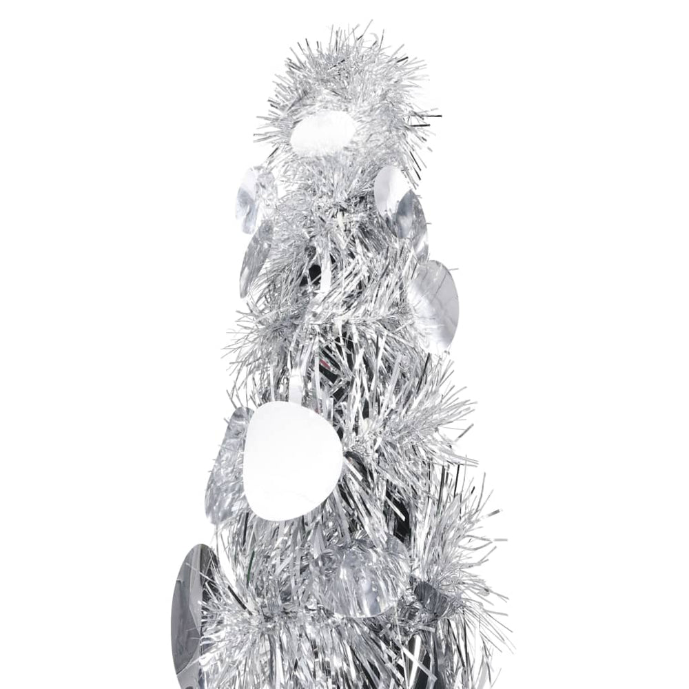 Silberner Pop-Up Weihnachtsbaum 150cm
